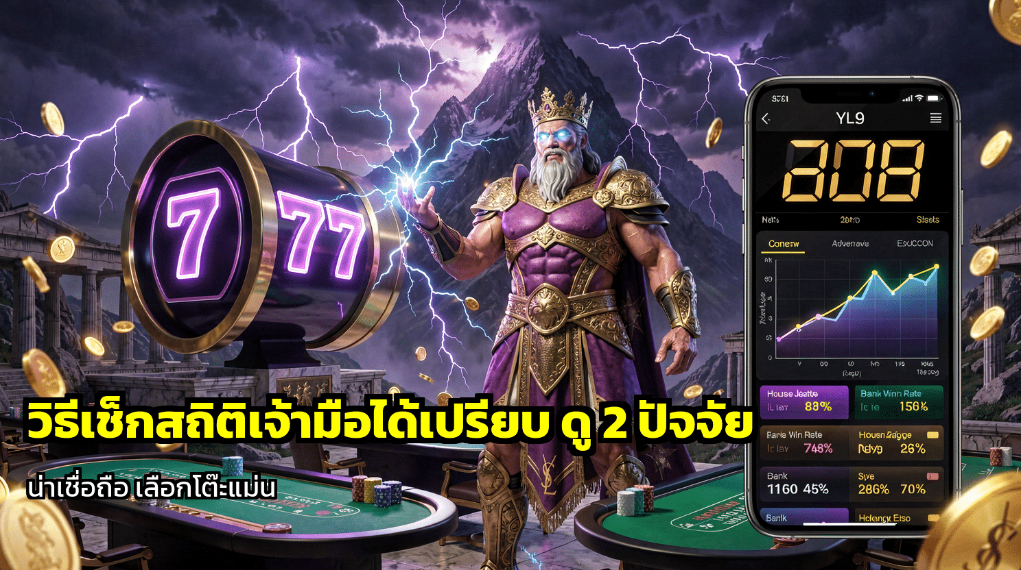 วิธีเช็กสถิติเจ้ามือได้เปรียบ